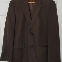 Coat Perry Ellis 42R Brown 