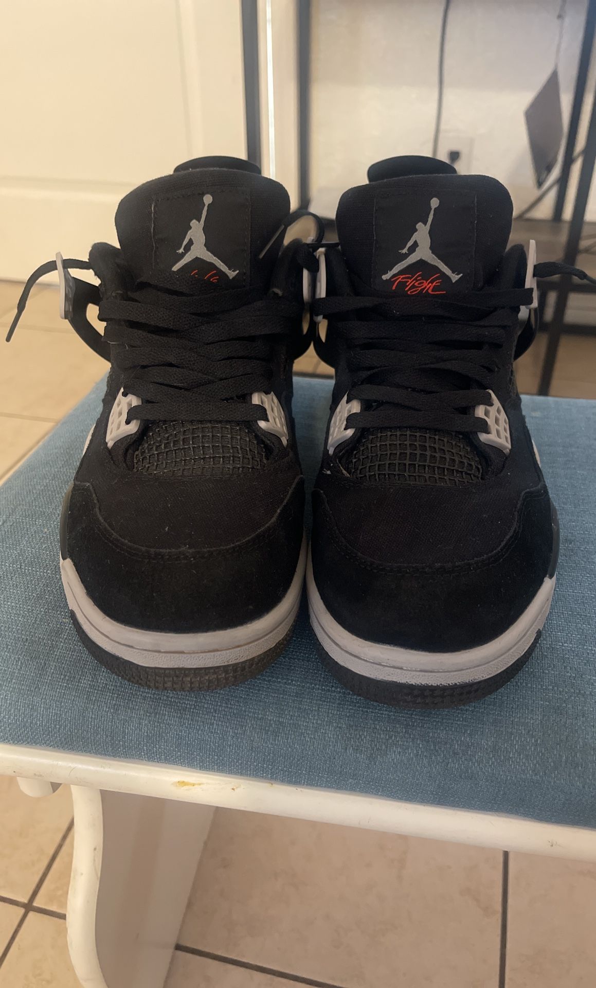 Jordan 4 Black Canvas Men’s Sz 12