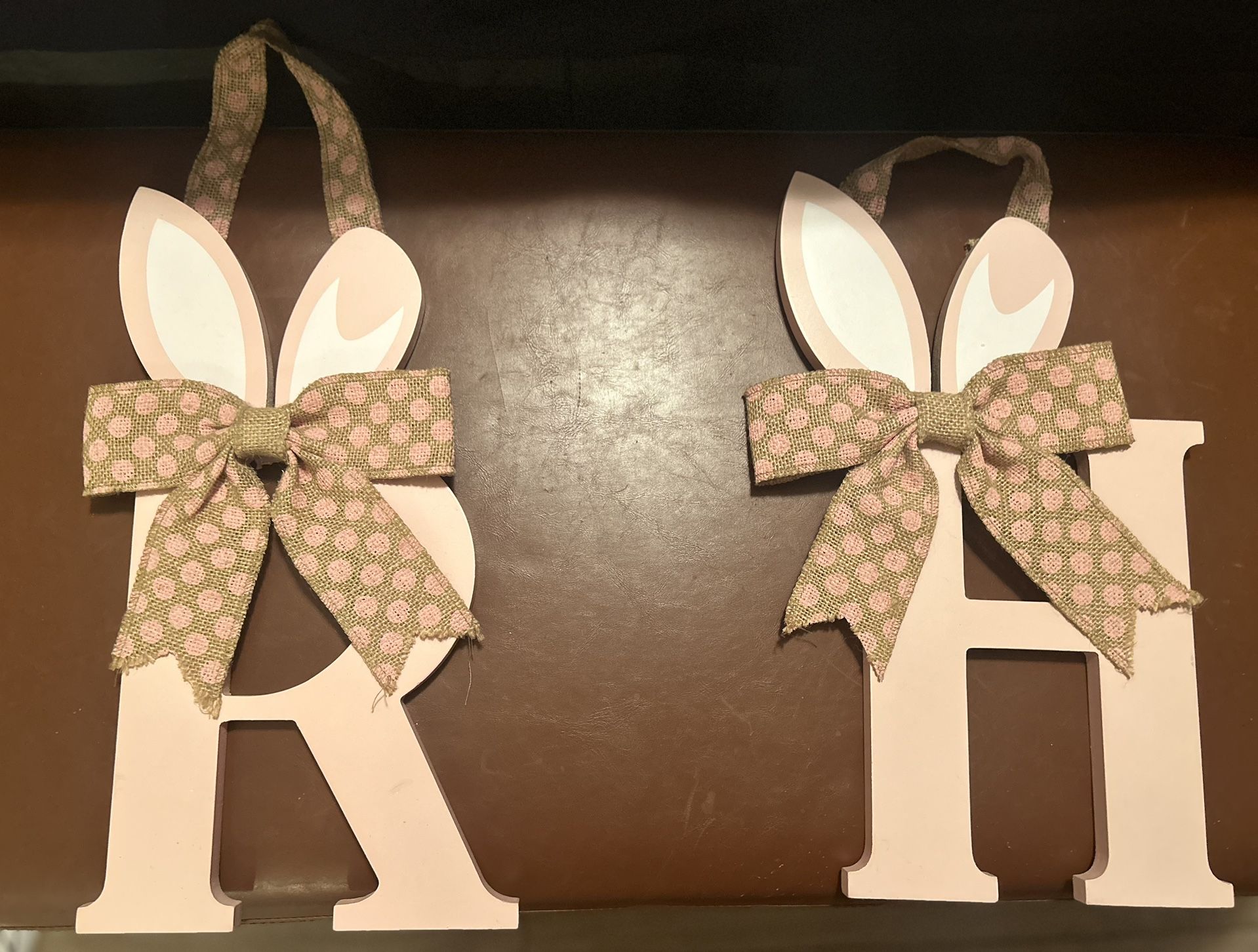 Pottery Barn Monogram Bunny Letters R&H