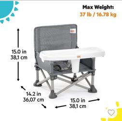 Baby pop up seat Gray