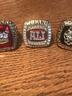 Boxing Rings Muhammad Ali Set Of 3 Nice Gift 🎁