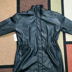 Vegan Leather Women's Large Jacket Brand New With Tags