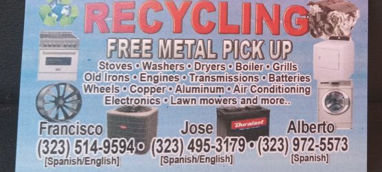 Free Scrap Metal Pickup/Recycling
