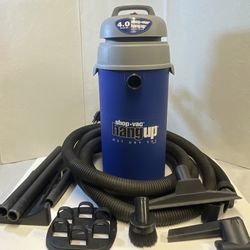 Shop Vac Hang Up Wet Dry Portable Vacuum 4 HP 3.5 Gal W/ Hose QPSH400 *No Filter