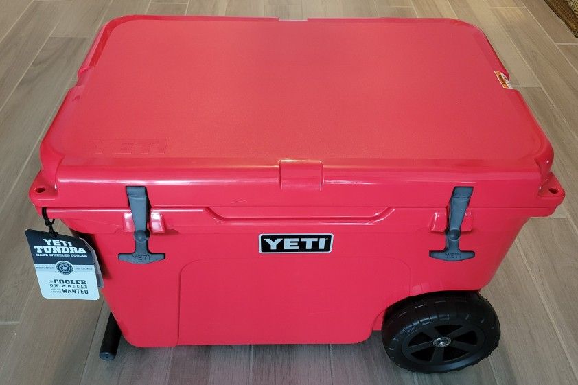 YETI TUNDRA HAUL WHEELED COOLER - 13 8 GAL - BRAND NEW
