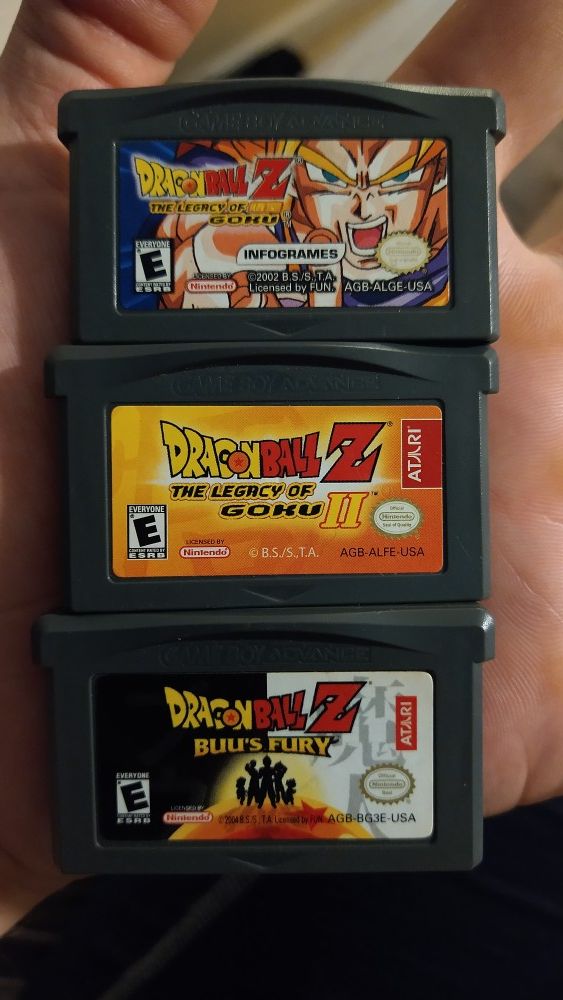 GBA games DBZ Dragon Ball Z Legacy of Goku I & 2 + Buu's Fury