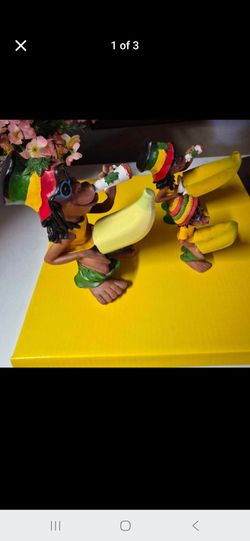 Three Vintage cute statue's , good condition $ 80.00