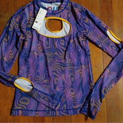 Women's Size Small Workout Long Sleeve Shirt Running Active New