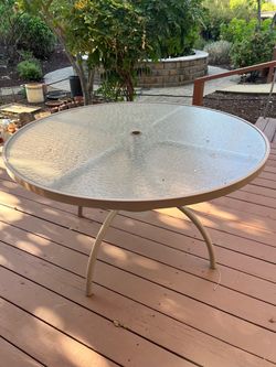 Round glass top tables