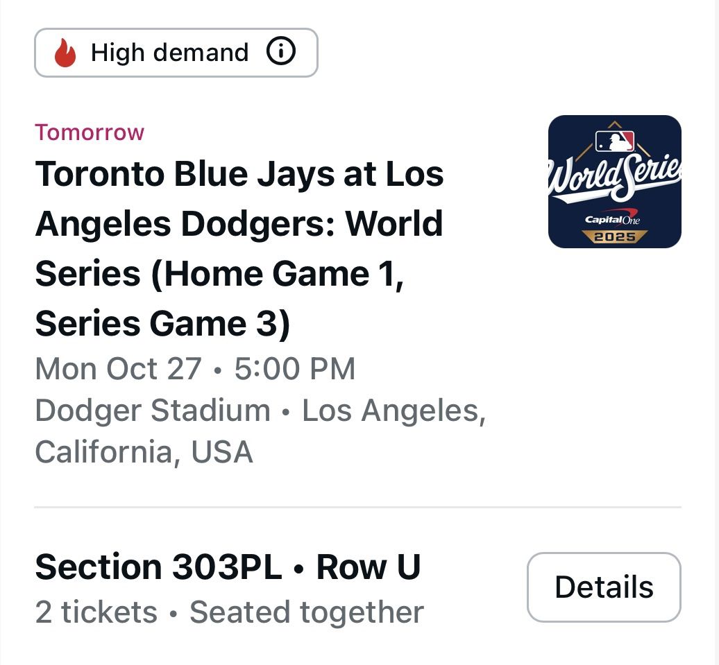 Toronto Blue Jays @ 10/27