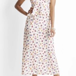 Future Collective Dress Floral Jenny K Empire Ruffle Midi Sundress Size 18