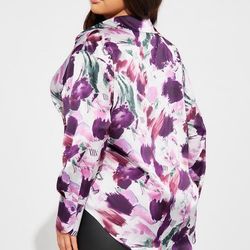 Women FashionNova Violet Satin Shirt - Purple Size 3XL