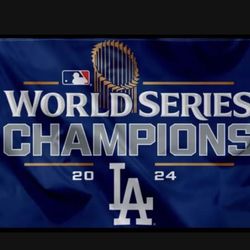 Dodgers 2024 World Series  Champion Banner 3x5