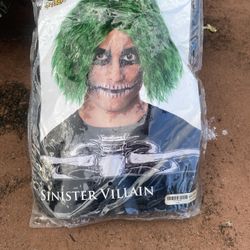 Halloween Costume Sinister Green Wig