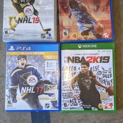 PlayStation 4 And Xbox One NBA 2k And NHL Games