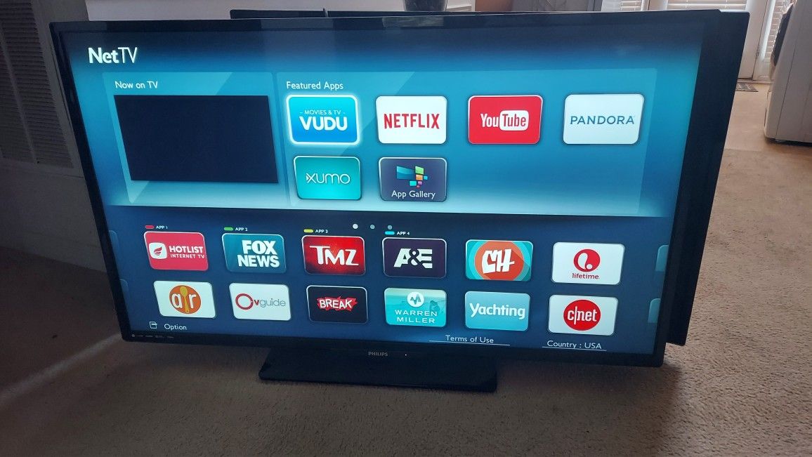 2 Like New 58in Smart Tvs With Remote
