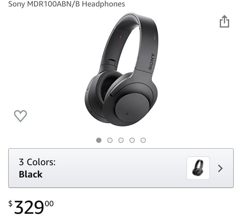 Sony- MDR100ABN-B headphones