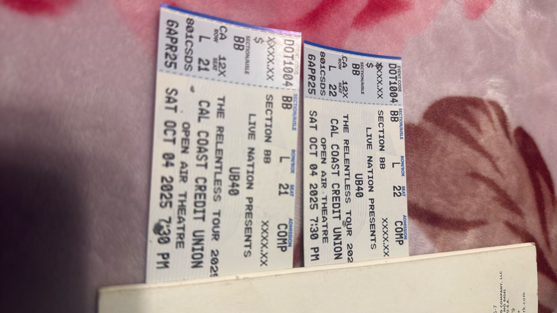 UB40 Tickets