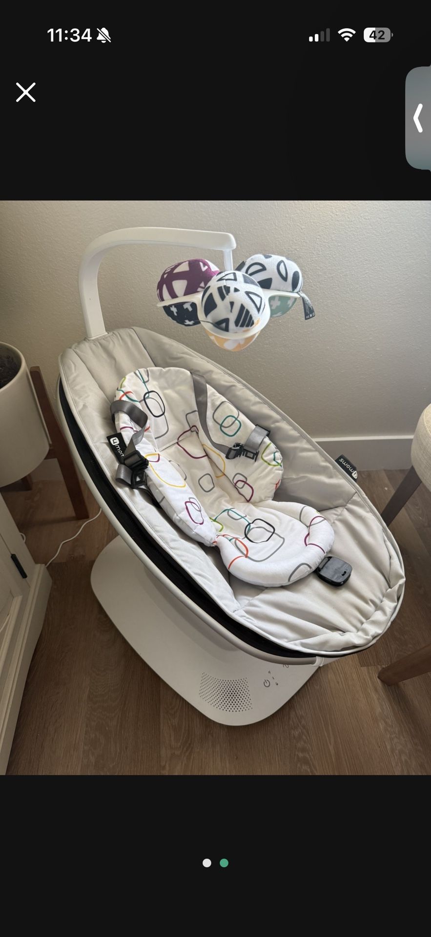 4moms Swing W/ Infant Insert 