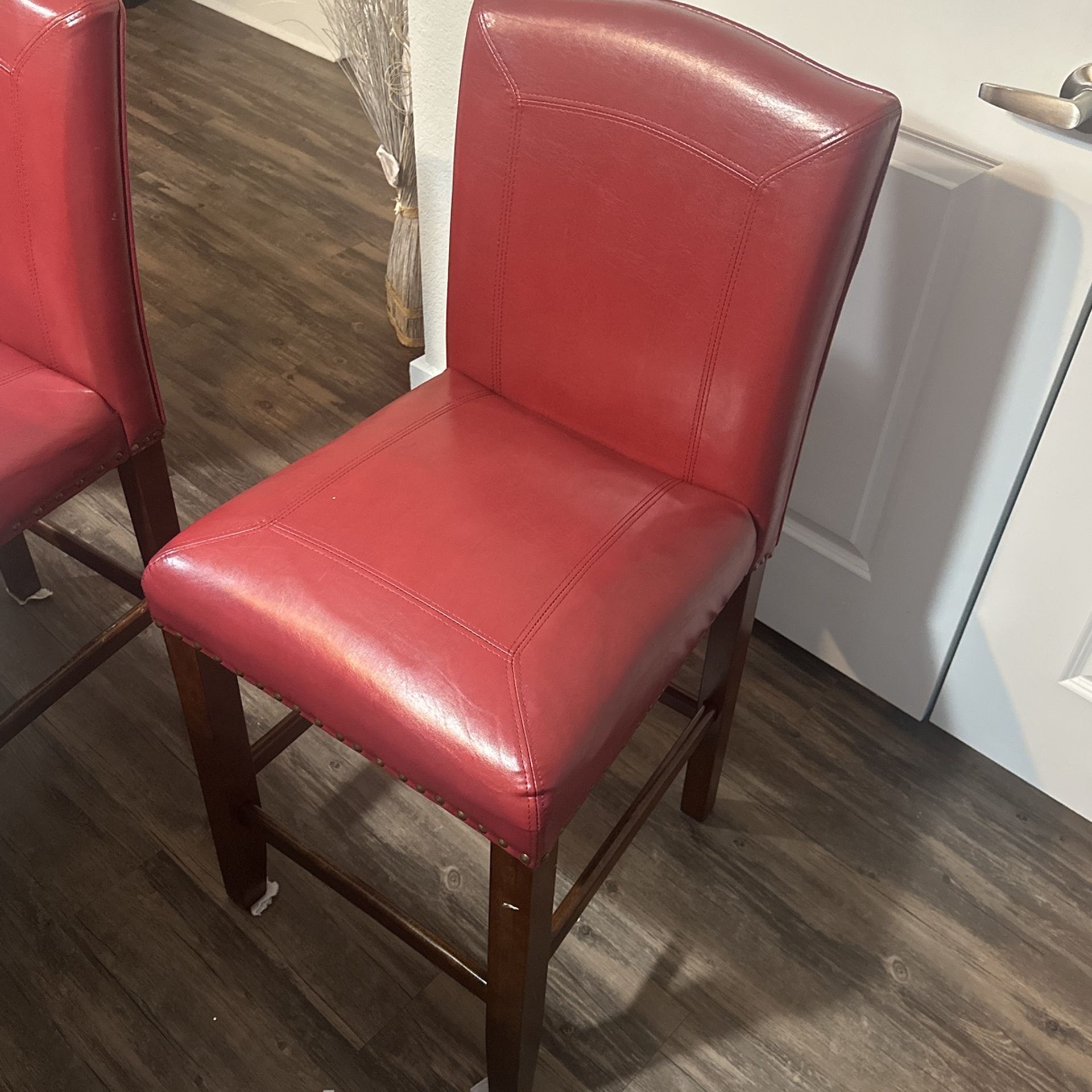Red Barstools(x3)