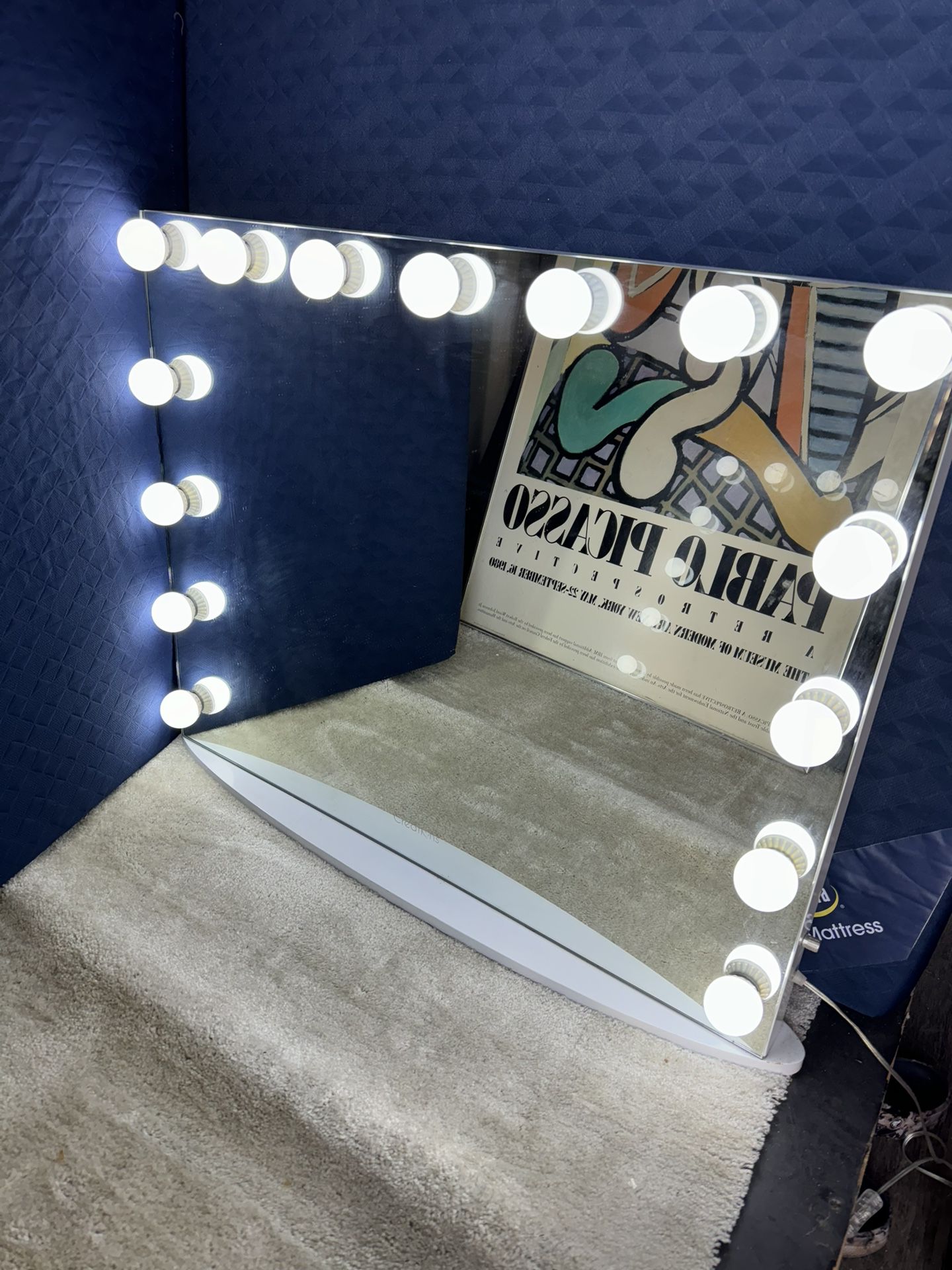 Vanity Mirror With IKEA Desk