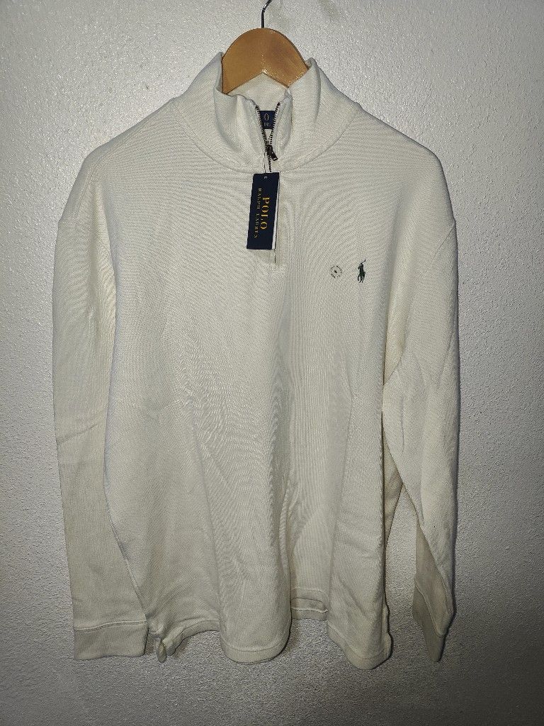 Polo Sport Long Sleeve 1/4 Zip Pullover Fleece Sweater