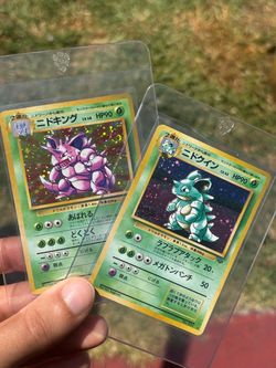 VINTAGE HOLO Nidoking (w/swirl) + Nidoqueen