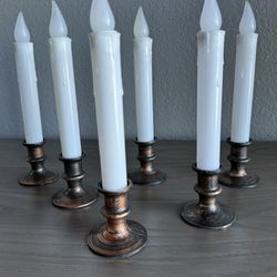 Candles - 6 total, battery operated