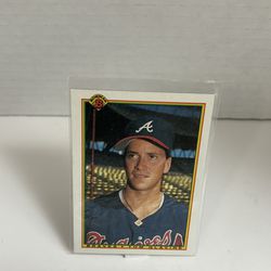 Tom Glavine 1990 Bowman Baseball, Card #2