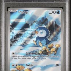 2025 POKEMON Phantasmal Flames 098/094 PIPLUP PSA 9