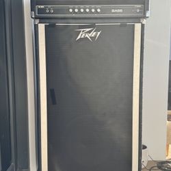 Yamaha B100 Bass Head, Peavey 2x15 Cab