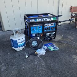 13,000 Watt Dual Fuel Portable HX Generator w/ CO Alert