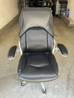 Black Super Soft Leather Executive Chair Office