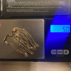 10KT REAL GOLD CHAIN CUBAN                  *SCRAP PRICES WILL BE IGNORED *