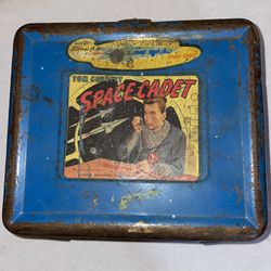 Original Aladdin Ind Tom Corbett Space Cadet metal vintage lunch box no handle