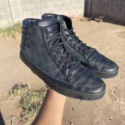 Gucci All Black High Top Shoes