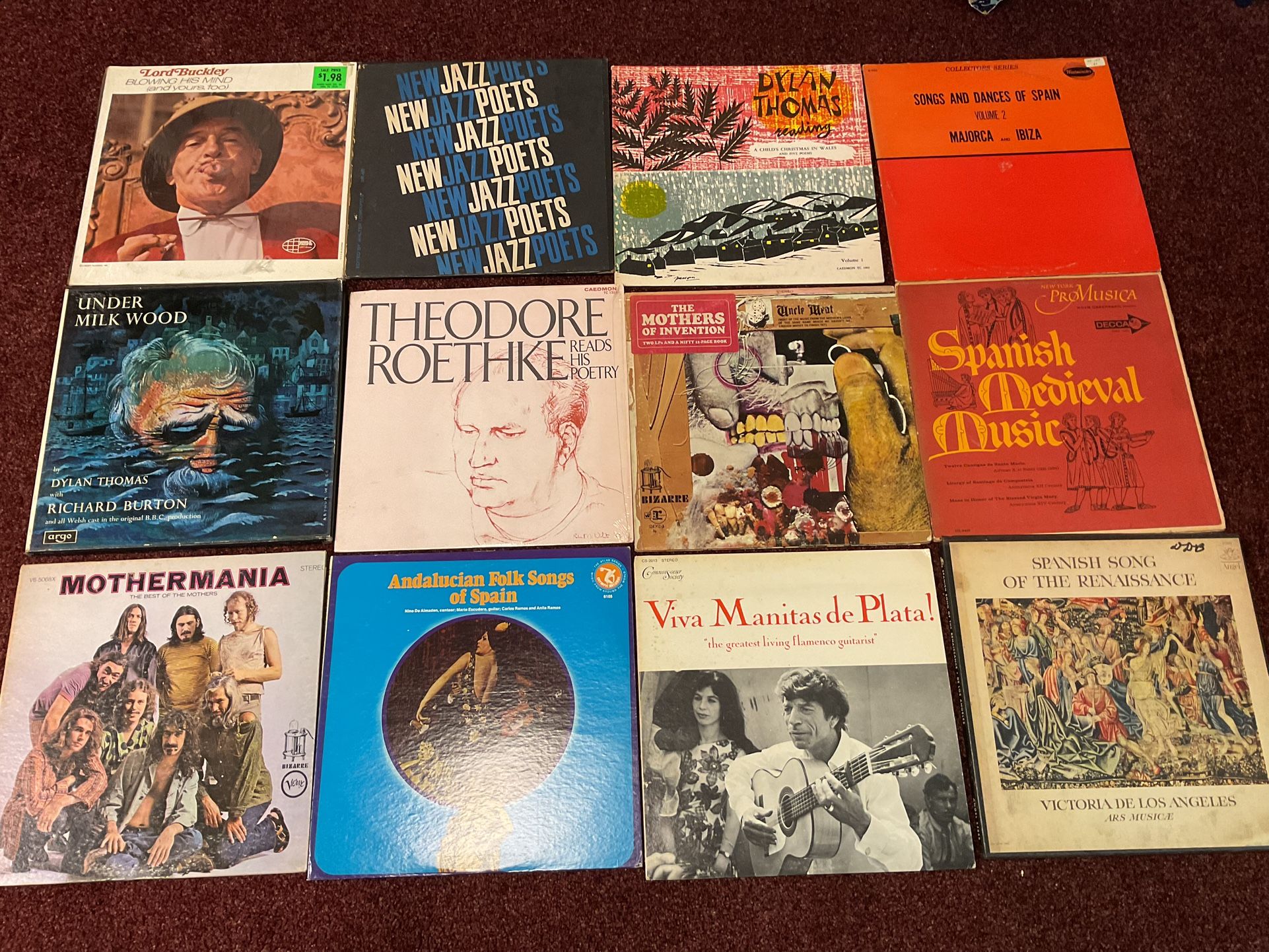 VINTAGE BIG TIME MIX 12 VINYL RECORD ALBUMS
