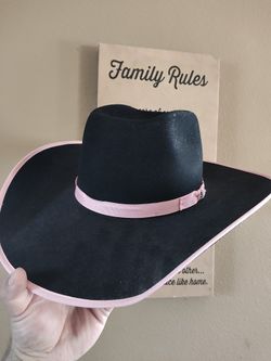 Wrangler Black Ringneck B Pink 7x Fur Cowboy Hat