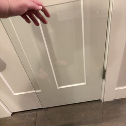 Three free glass shelves