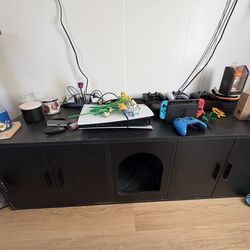 Cat litter box furniture