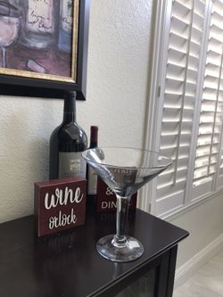 HUGE MARTINI GLASS. BRAND NEW