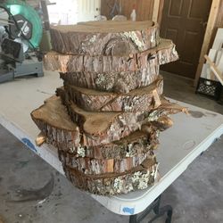 Raw wood slabs for holiday/ events