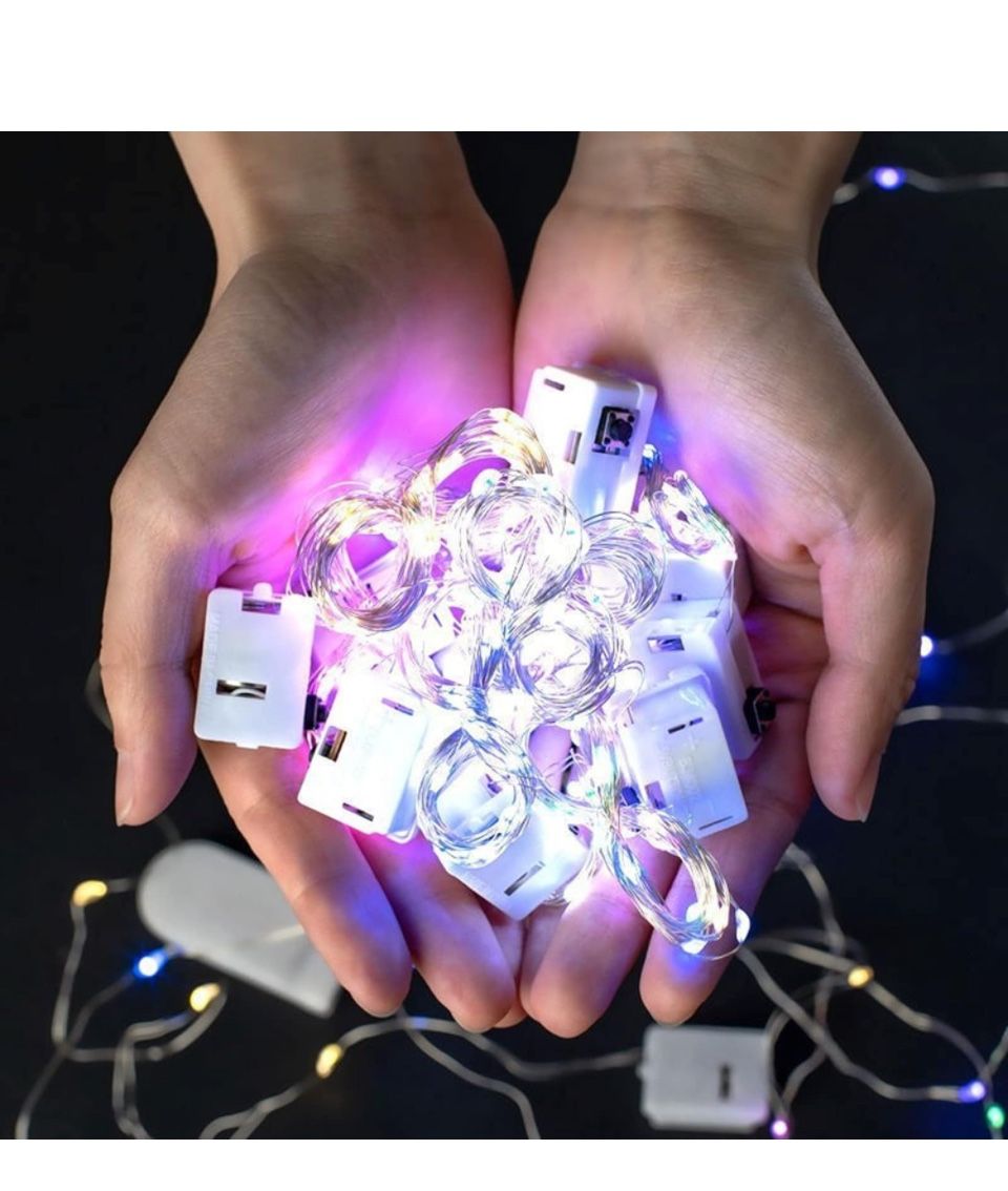 LED Fairy Lights Battery Powered 20 Pack; 6.8ft 20 Pieces (Will Send 2 More Pieces and Accessories, Another Random Gift), LED Battery String Mini Ligh