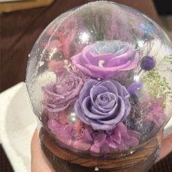 Purple Flower Globe 