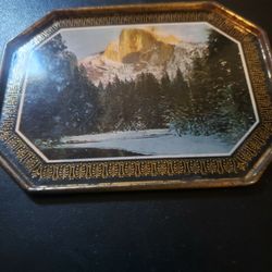 ANTIQUE SMALL METAL TRAY