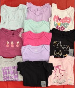 Garanimals Baby Girl Onesie Bundle 6-9M