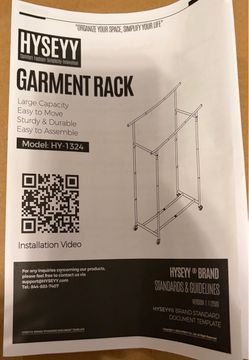 New Double Rod Garment Rack