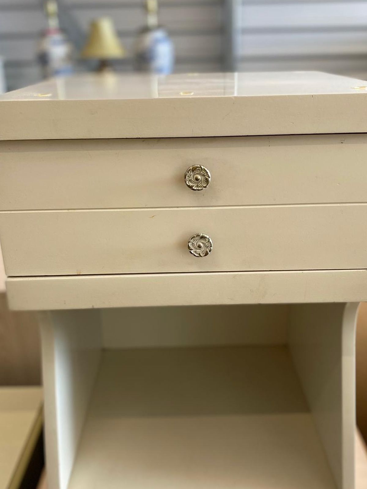 White Nightstand L17" x W16" x H26.5"