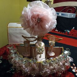 Juego Completo Para Quinceañera Blush Gold