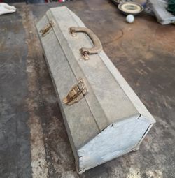 Vintage Galvanized Tool Box